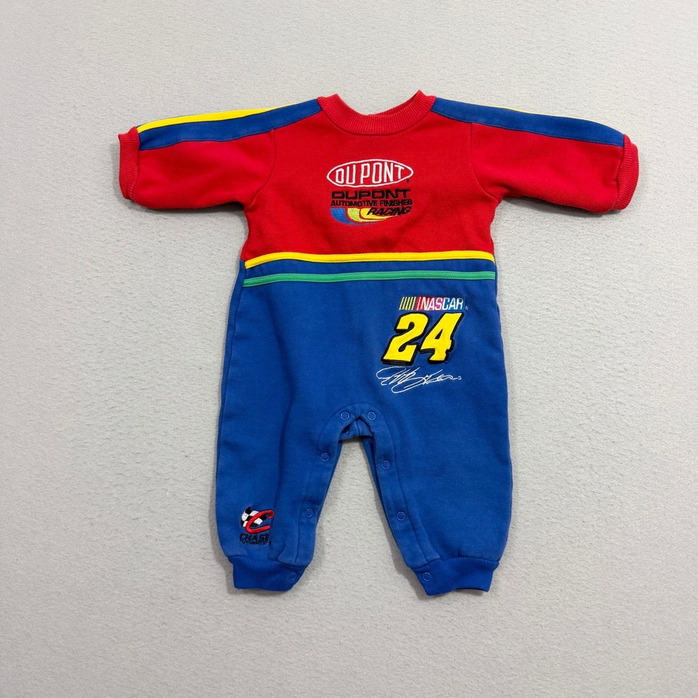 Chase Authentics Romper Kids 18M Red Blue Jeff Gordon NASCAR 24 DuPont Racing